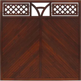 Sichtschutzzaun Toulon 180 cm x 180 cm Braun