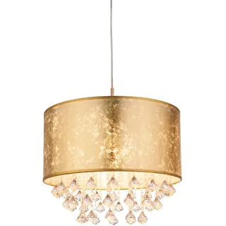 GLOBO Pendelleuchte AMY 1-flg. Ø 40 cm gold