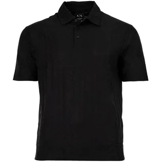 Poloshirt ARMANI EXCHANGE "Poloshirt POLO SHIRT 1er Pack", Herren, Gr. S, schwarz, Obermaterial: 100% Baumwolle CO., Shirts Poloshirt