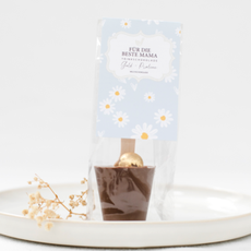 Trinkschokolade Gold-Praline "Für die beste Mama"