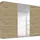 Schwebetürenschrank TOMA 271 x 229 x 62 cm Braun/Grau