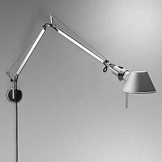 Artemide Tolomeo Mini LED Tischlampe mit Fuss, Aluminium