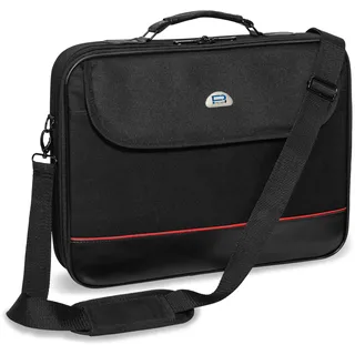 Pedea - Laptoptasche Trendline Notebook-Tasche bis 20,1 Zoll (51cm) I Notebook Umhängetasche mit Schultergurt - Umhängetasche mit Laptoptach - Notebooktasche für Damen & Herren, schwarz