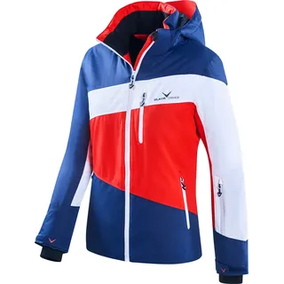 BLACK CREVICE - Damen Skijacke/Snowboardjacke | Farbe: Navy/White/Red | Größe: 38 - Blau, Weiß, Rot