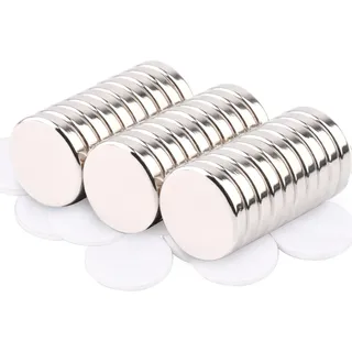 MIN CI 30 Stück Magnete Selbstklebend Stark, 15x3mm Neodym Magnete Stark Runde Magnete Mini Flache Magnet zum Kleben Magneten für Magnettafel Kühlschrank Klein Starke Magnete Kaufen Klebemagnete