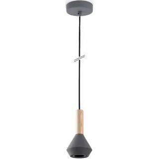 Paco Home MORA 1-flg. Ø 10 cm grau Holz Metall