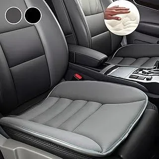 Big Ant Sitzkissen Orthopädisches Autositzkissen GRAU - Memory Foam Sitzauflage Keilkissen für Mercedes, BMW, Audi - Extra Dünn & rutschfest 50x40cm für Autositz, Bürostuhl -1 Stück