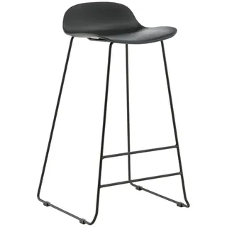 Livetastic Barhocker-Set , Schwarz , Metall, Kunststoff , rund , 50x87x42 cm , Esszimmer, Barmöbel, Barhocker