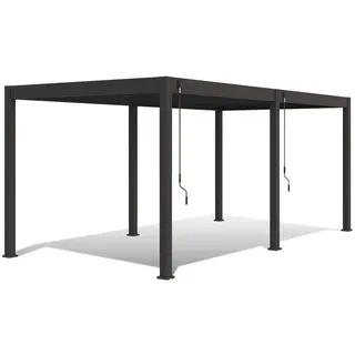 Weide Pavillon Deluxe ca. 600x300 cm Aluminium anthrazit