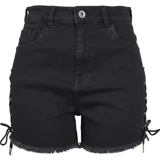 URBAN CLASSICS TB2001-00709-0007 Gerüschte Shorts Weiblich Schwarz