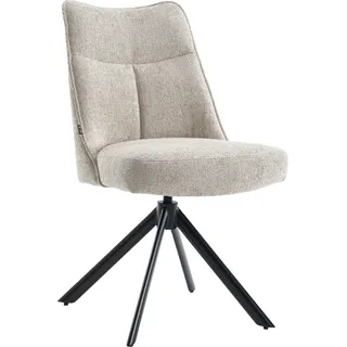 Home Affaire Drehstuhl Corda Polyester beige 2 Stk.