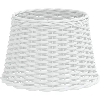 vidaXL Lampenschirm Weiß Ø40x26 cm Korbweide - Weiß