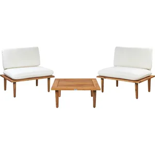 Beliani Lounge Set 3-tlg. Beige