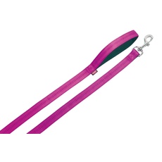 Nobby Leine Soft Grip, fuchsia / schwarz L: 120 cm, B: 25 mm, 1 Stück