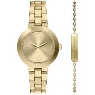 Armani Exchange Damen Edelstahl 36 mm AX7177SET
