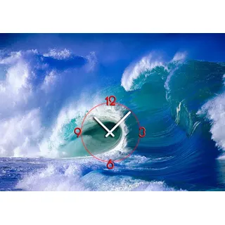 6026 Dixtime Designer Wanduhr, Wanduhren, Moderne Wohnraumuhr  70cm x 100cm