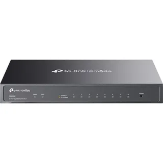 TP-Link Omada SG2008 Managed L2/L2+, Gigabit Ethernet (10/100/1000), Schwarz