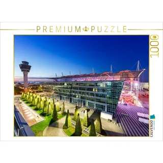 Calvendo Puzzle Flughafen München in Deutschland 1000 Teile Lege-Größe 64x48cm Foto-Puzzle für glückliche Stunden