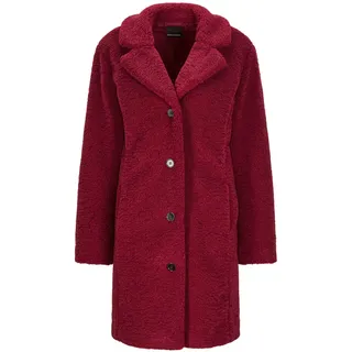 GOLDNER Winterjacke »Kurzgröße Kuscheliger Teddymantel, Reverskragen«, orange