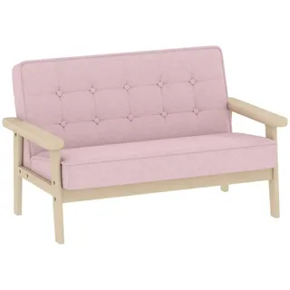 Aiyaplay Kindersessel Kindersofa gepolsterter Kinderstuhl mit Holzrahmen Samtoptik , Rosa , Textil , Füllung: Schaumstoff,Schaumstoff , 42x48x77 cm , Babymöbel & Kindermöbel, Babyzimmer, Kindersessel & Kindertische