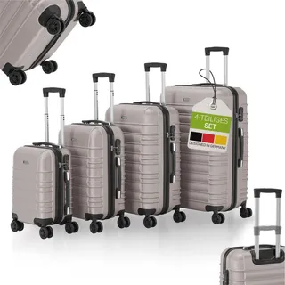 Juskys Rom Koffer-Set 4-tlg. beige