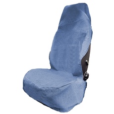 Bild von 19334 Sitzschoner Jeans Sitzbezug Polyester Jeans-Blau Fahrersitz, Beifahrersitz