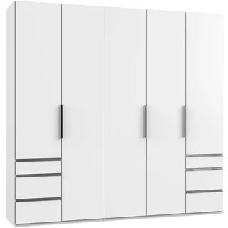 fresh to go Drehtürenschrank mit Laden B: 250 cm Level, Weiß