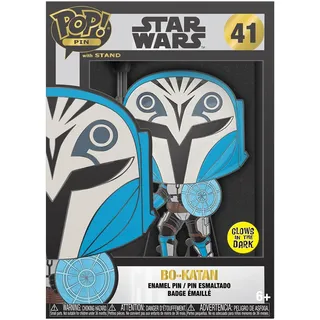 Funko Large Enamel Pin STAR WARS: CLONE WARS - BO-KATAN Emaille-Nadeln - Niedliche Brosche Zum Sammeln - Für Rucksäcke & Taschen - Geschenkidee - Offizielle Handelswaren - Movies Fans