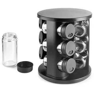 IBILI 9-teiliges Gewürzregal + drehbarer Komfortständer, 17 x 20 cm