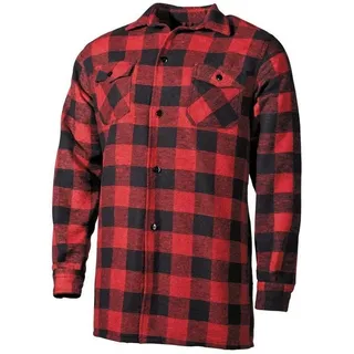 Mil-Tec Holzfällerhemd Thermo rot, Größe 3XL