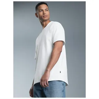 TRIGEMA T-Shirt TRIGEMA "TRIGEMA T-Shirt DELUXE Baumwolle", Herren, Gr. L, weiß, 100% Baumwolle, Basic, Shirts T-Shirt