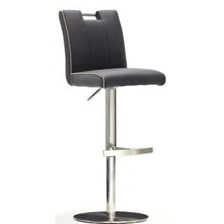 MCA Furniture »BARBECOOL Barhocker Bistrostuhl Tresenhocker« () mit Rückenlehne, Bodenplatte rund, 360° drehbar, Sitzhöhe von 55-80cm,