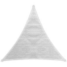 Windhager Sunsail ADRIA Dreieck Weiß, Sonnensegel, Sonnenschutz, UV-Schutz, witterungsbeständig und atmungsaktiv, 5 x 5 m (gleichschenkelig), 10977