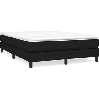 vidaXL Boxspringbett 140 x 200 cm schwarz