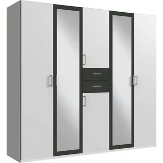 WIMEX Drehtürenschrank Diver 225 x 207 x 58 cm Weiß