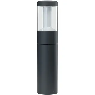 LEDVANCE Außenleuchte Aluminium 50,0 cm spritzwassergeschützt Dämmerungssensor grau