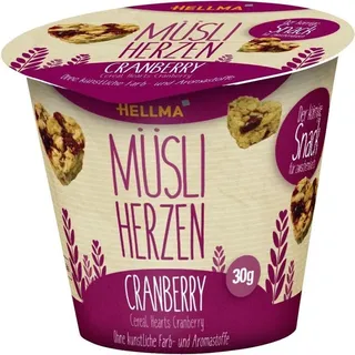 Hellma Müsli-Herzen Cranberry Müsli 30x 30,0 g