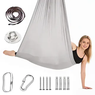 Vielseitige Yoga Hängematte – Indoor & Outdoor Aerial Yoga Hängematte, Hängetuch Schaukel & Therapieschaukel für Erwachsene, 280x150 cm, Tragkraft 200 kg