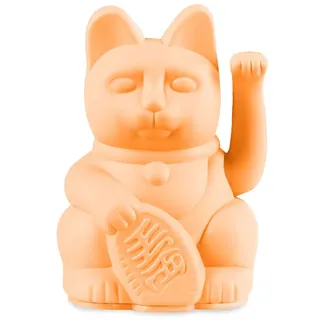 donkey Lucky Cat Mini | Peach - Japanische Glücksbringer Winkekatze in Pfirsich, 9,8 cm hoch