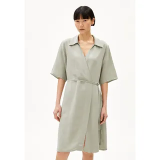 FEMNAAMI LINO | Webkleid aus Leinen-Mix - grün (S)