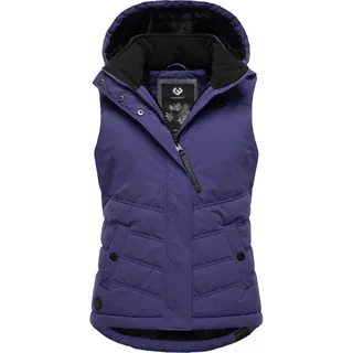 Steppweste RAGWEAR "Steppweste Hesty", Damen, Gr. 3XL, lila (lila23), Obermaterial: 100% Polyester PES.   100% Polyester PES., Westen Steppweste