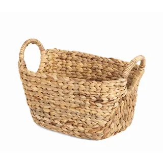 Compactor Aufbewahrungskorb CARACAS M aus Wasserhyazinthe 40 x 23 x 26 cm natur