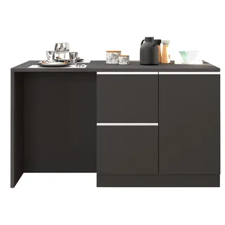 kochstation Kücheninsel 152,5 cm grau