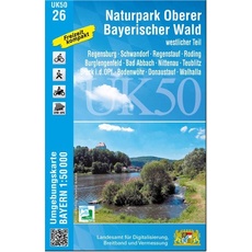 Naturpark Oberer Bayerischer Wald - westlicher Teil 1 : 50 000 (UK50-26)