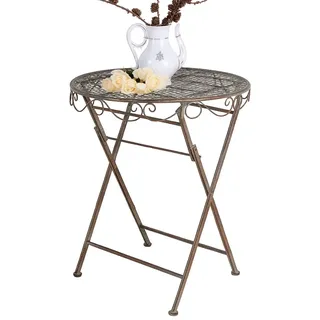 Vintage Tisch Eisentisch Landhausstil Gartentisch Metall Klapptisch Balkontisch