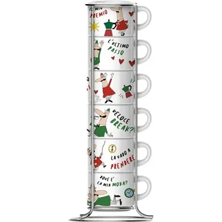Bialetti Espressotasse 0,09 l Bunt 7 St.