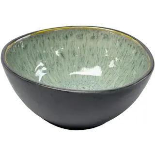 Novel Müslischale , Grün , Keramik , Farbverlauf , organisch , 16.2x15 cm , Lfgb, Handmade Quality , lebensmittelecht , Geschirr, Schalen & Schüsseln, Müslischalen