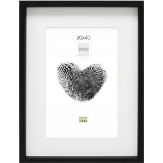 Bilderrahmen 30x40 Holz Schwarz Bilderrahmen mit Tiefe, schwarz, mit Pptt - Bestellgröße=Rahmengröße Preis pro Stück