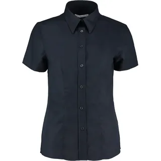 Kustom Kit Workwear Oxford Bluse, Kurzarm BC604 (14UK/40DE) (Dunkles Marineblau) - Blau