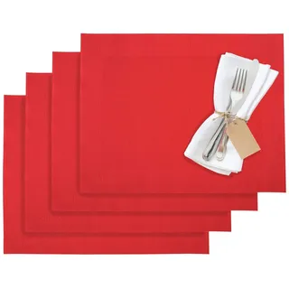 Westmark Platzsets Home rot 32,0 x 42,0 cm, 4 St.